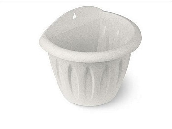 Кашпо для цветов пластмассовое настенное 16 см Фелиция С120М Мартика