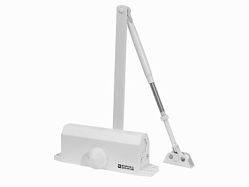 Доводчик дверной 60-90 белый Фабрика замков