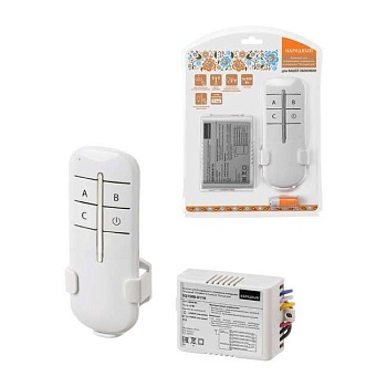 Комплект для беспроводного управления освещением 3 канала ПУ3-МK-Н-3 Народный SQ1508-0114