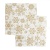 Салфетки бумажные Золотые снежинки 33x33 см Bouquet Home Collection Classic 20 шт