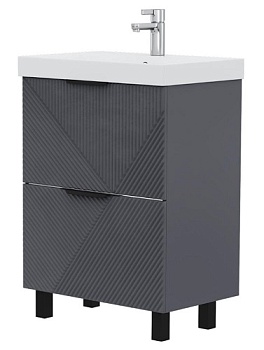 Тумба напольная Geometry 60.2Y Volna с умывальником LAKE 60 