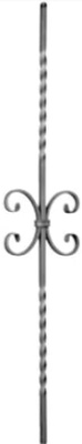 Кованый элемент балясина 12x150x950мм (05.068-С)