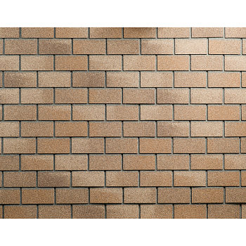 Плитка фасадная Hauberk 1х0,25 м (упаковка 2.5 м.кв.), песчаный кирпич, Технониколь 068907