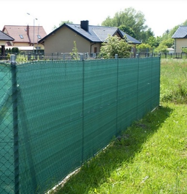 Сетка фасадная 2x20м темно-зеленая 55 г/м2 ХОЗАГРО