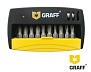 Набор из 10 бит для шуруповерта GRAFF с адаптером (магнитным держателем)