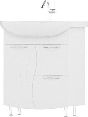 Тумба напольная Adel 70.1D.2Y Volna с умывальником Балтика 70