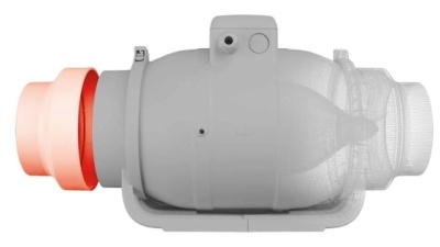 Вентилятор канальный TYPHOON d100  мм двухскоростной с таймером ERA PRO