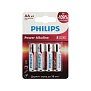 Элемент питания (батарейка) алкалиновый Power Alkaline LR6-4BL PHILIPS LR6P4B/51
