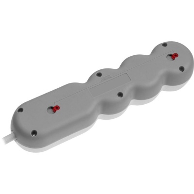 Удлинитель 4 розетки 7 м белый с заземлением и выключателем LEIDEN ELECTRIC 805047