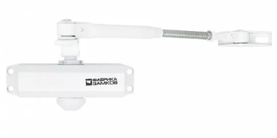 Доводчик дверной 25-45 белый Фабрика замков