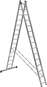 Лестница алюминиевая двухсекционная, H2 5211, Алюмет