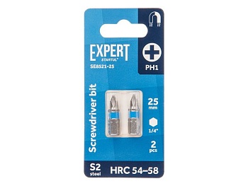 Бита PH1 25мм (2шт), SE8521-25 EXPERT STARTUL