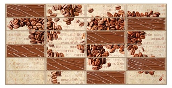 Панель ПВХ плитка 955x480мм Кофейные зерна, Grace