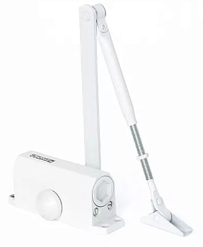 Доводчик дверной 15-25 белый Фабрика замков