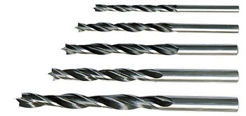 Набор сверл по дереву, 4-5-6-8-10 мм, 5 шт, цилиндрический хвостовик, Sparta