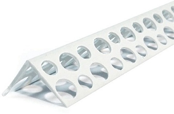 Уголок ПВХ перфорированный 2.5 м