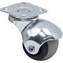 Колесо мебельное с резиновым ободом d40мм, AKS 17298