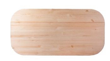 Столешница овальная (сорт АВ, хвоя) 700х1500х28мм