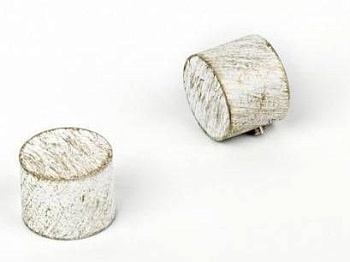 Наконечник Кап (заглушка) 19 мм, белое золото, 2 шт