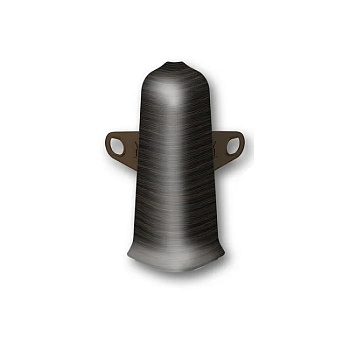 Угол наружный для плинтуса 70 мм 303 Венге темный Деконика