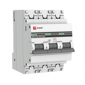 Автоматический выключатель ВА 47-63 25А 3П EKF