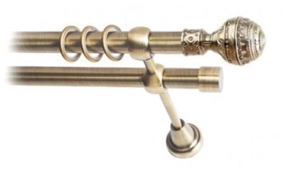 Наконечник Ампир 25 мм, антик, 2 шт