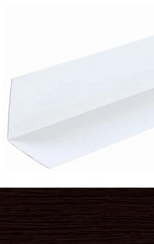 Угол ПВХ 30х30мм 2,7 м венге черный, IDEAL