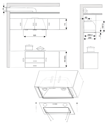 Вытяжка кухонная EXITEQ EX-1446 white