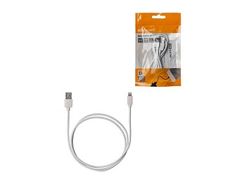 Дата-кабель USB - Lightning, 1 м, белый, TDM SQ1810-0306