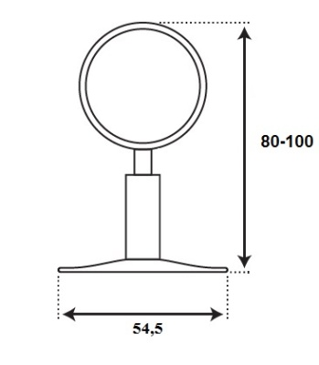 Крепление разъемное 1" для полотенцесушителя, TIM K22-1