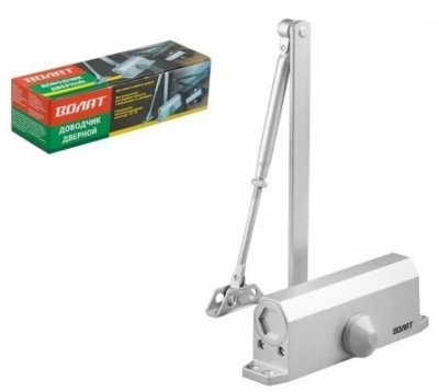 Доводчик дверной гидравлический 35022-80 серебро ВОЛАТ