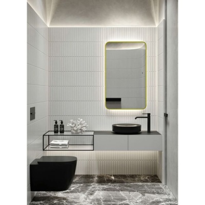 Зеркало INCANTO 60x100 см Azario LED-00002558 (подсветка, б/к сенсор, диммер)