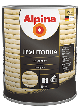 Грунтовка-антисептик по дереву Alpina