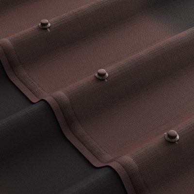 Лист кровельный ONDULINE x5 SR-150 3D (коричневый) 1.95x0.96м