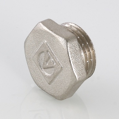 Заглушка латунная 1"х 25 мм с наружной резьбой, Valtec VTr.583.N.0006