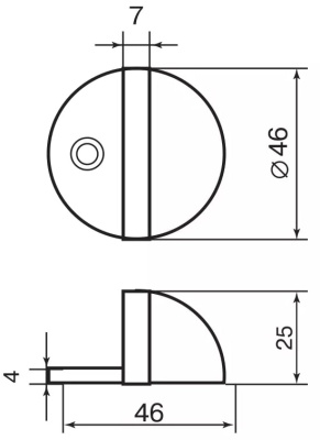 Стопор 03 AВ античная бронза PALLADIUM