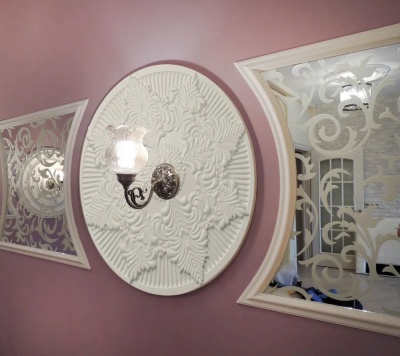 Декоративная розета инжекционная Solid С314/45