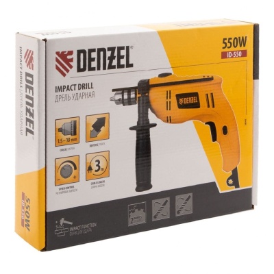 Дрель ударная сетевая DENZEL ID-550