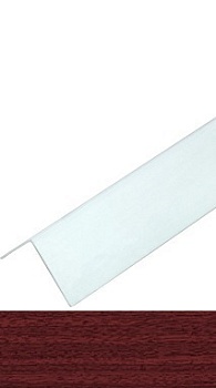 Угол арочный ПВХ 20х12мм 2,7 м махагон, IDEAL