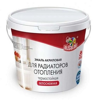 Эмаль акриловая для радиаторов отопления 0.5 кг OLECOLOR
