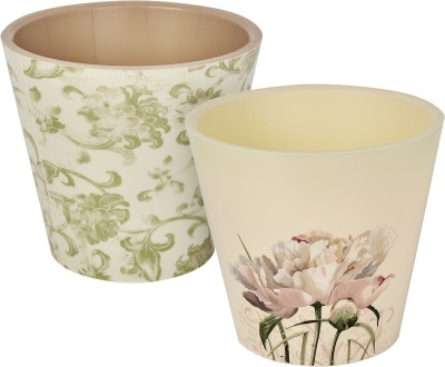 Горшок для цветов London Deco 125 мм 1л Садовый пион ING1552 СП INGREEN