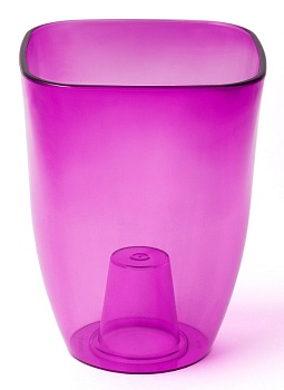 Ваза для орхидей 164x185мм 2.5 л прозрачно-малиновый Optimplast