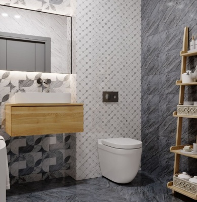 Плитка для стен Тулуза темная Люкс 250х350мм AXIMA