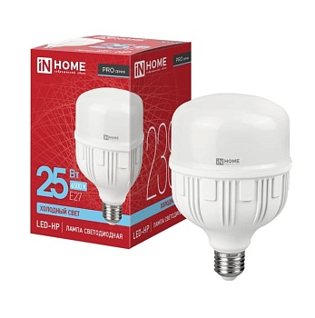 Лампа светодиодная HP 25Вт E27 6500К 2380Лм IN HOME