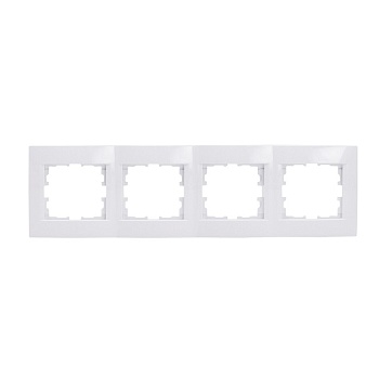 РАМКА 4-постовая белая, горизонтальная с боковой вставкой, Karina Lezard