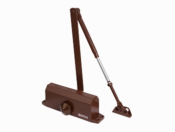 Доводчик дверной 60-90 коричневый Фабрика замков