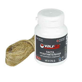 Комплект для герметизации 70г (паста, лен) VALFEX 