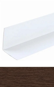 Угол ПВХ 20х20мм 2,7 м каштан, IDEAL