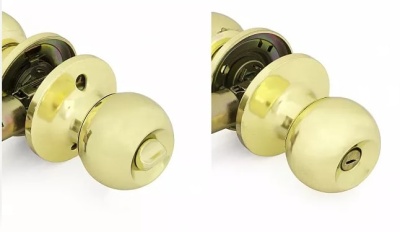 Ручка защелка 6072 PB BK Фабрика замков