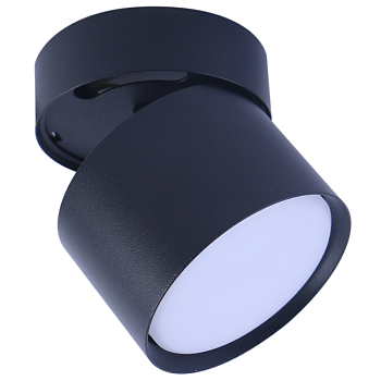 Светильник накладной поворотный точечный 17W GX53 черный Truenergy 21006